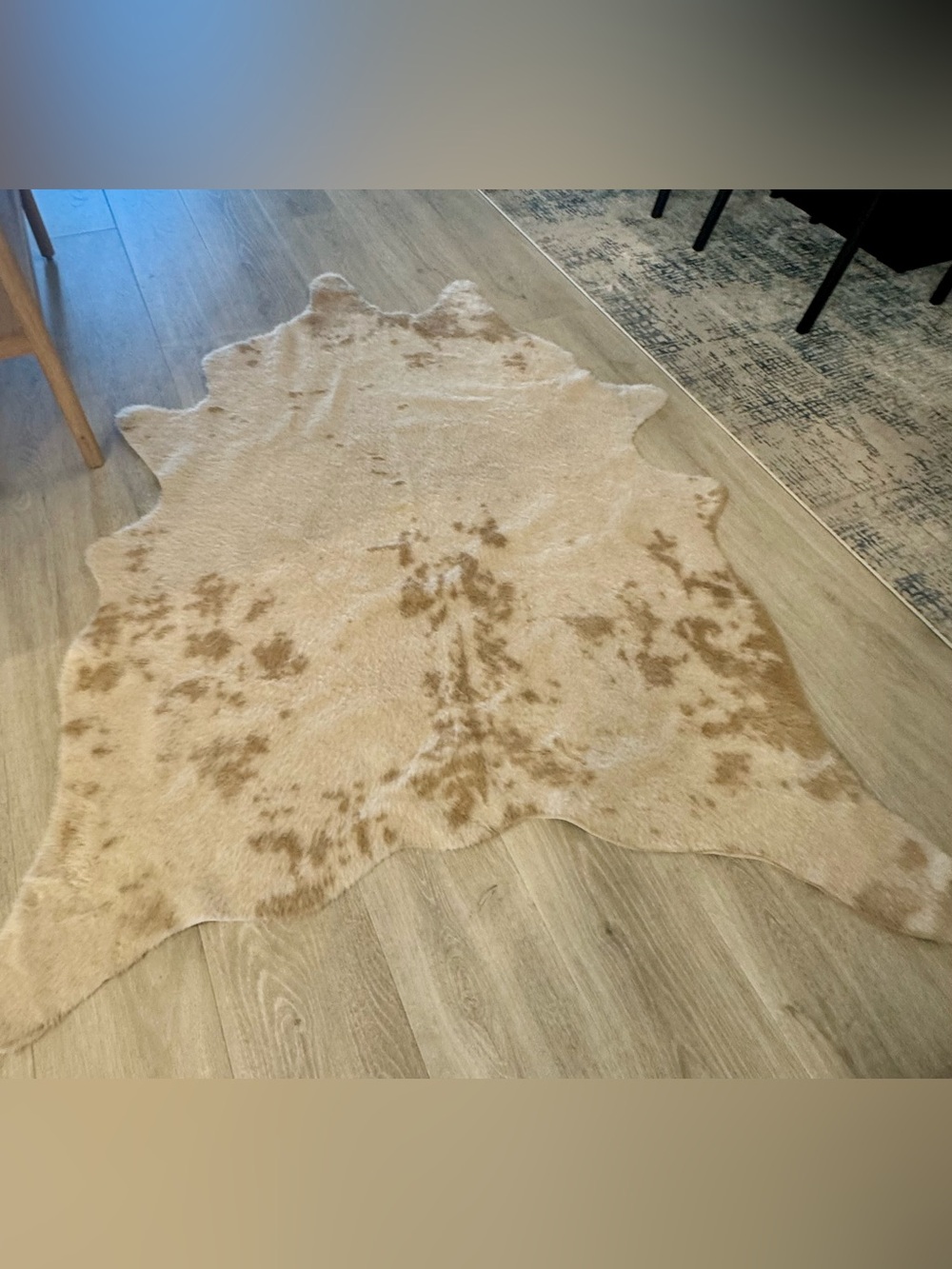 Faux Cowhide Rug 5’6 x 6